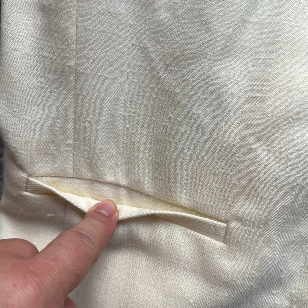 Vintage Inner Visions by Ship n’ Shore Blazer Cream 16 - Image 3