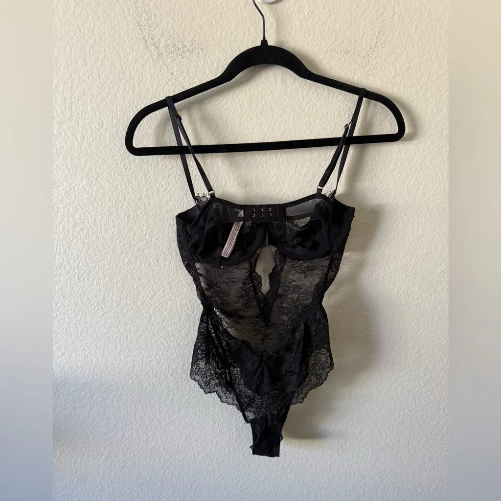Victoria Secret Black Lace Wicked Unlined Balconette Lingerie Size M Bridal - Image 6