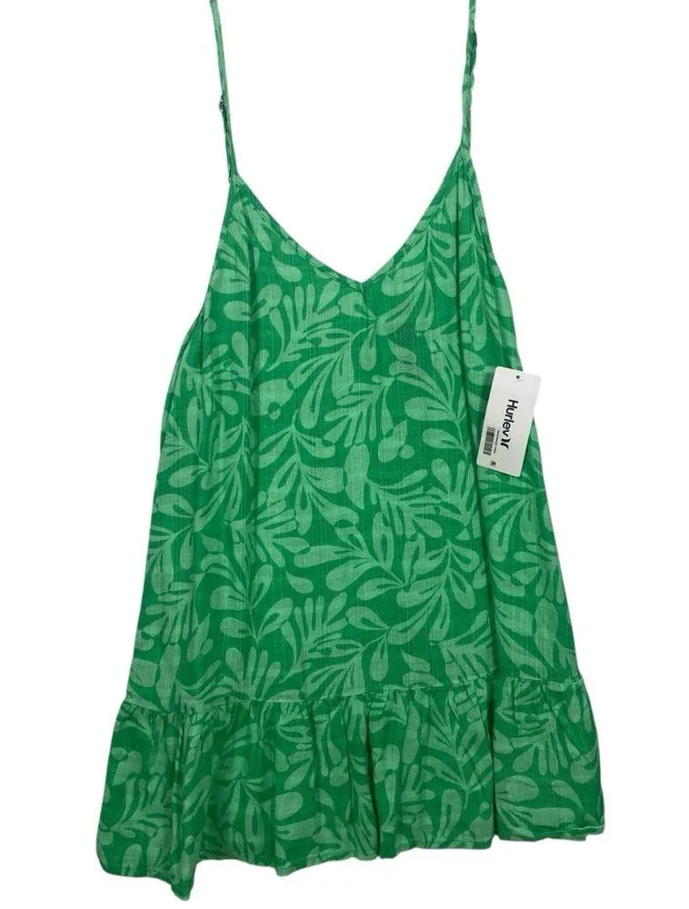 Hurley NWT Green Juniors' Marina V-Neck Cover-Up S - Image 5