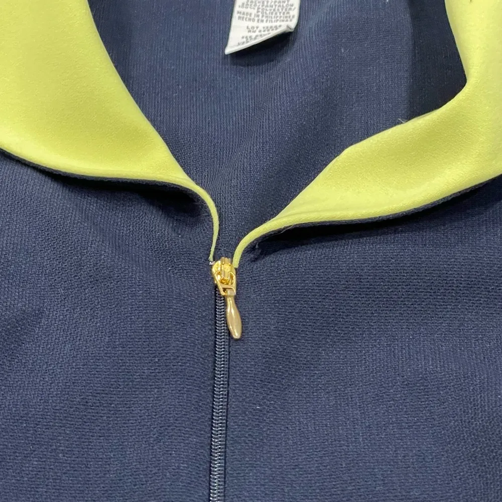Perceptions Women’s Navy and Neon Jacket US 16 - Image 99