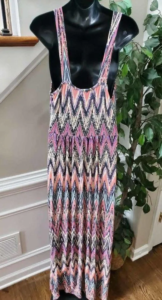 Love Appella Women Polyester V-Neck Sleeveless Casual Long Maxi Dress Size Small - Image 7