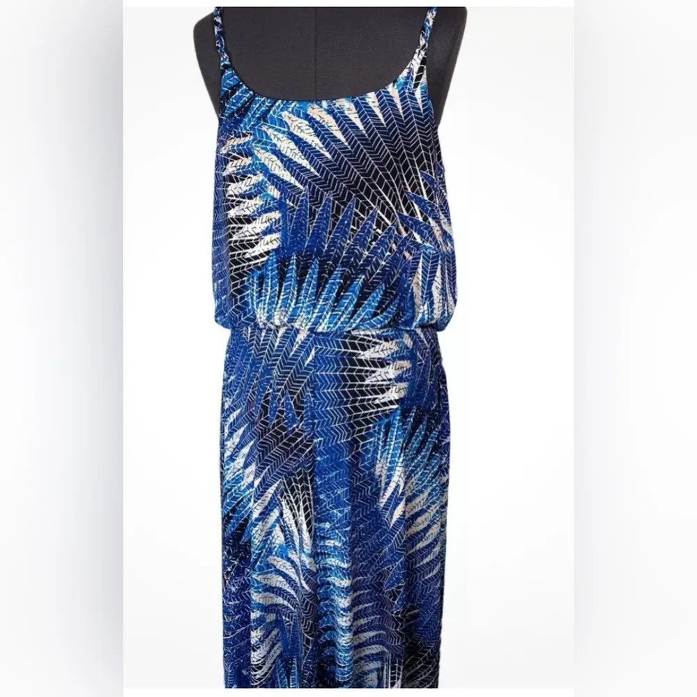 London Times size 12 maxi dress braided straps euc - Image 2