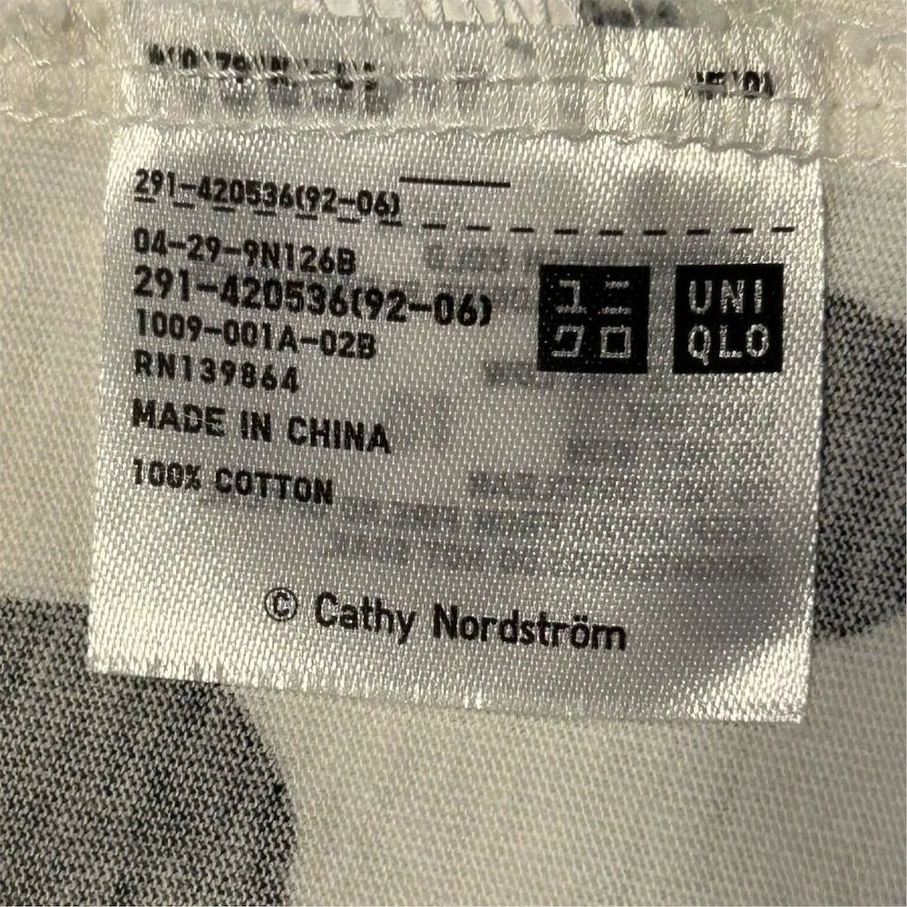 UT Uniqlo Women's XS Black Polka Dot Scandinavian Knee Length Dress Flaw - Image 12