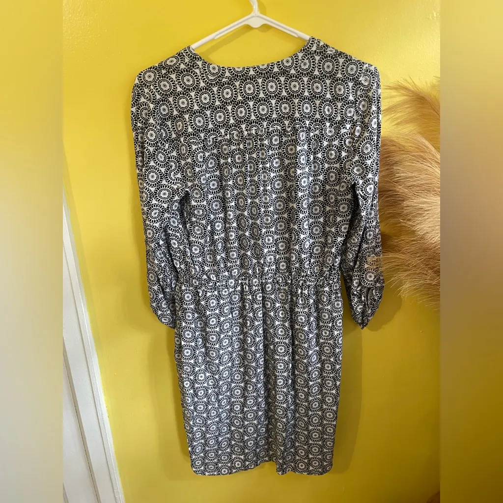 Black and White Patterned Dress - Image 3