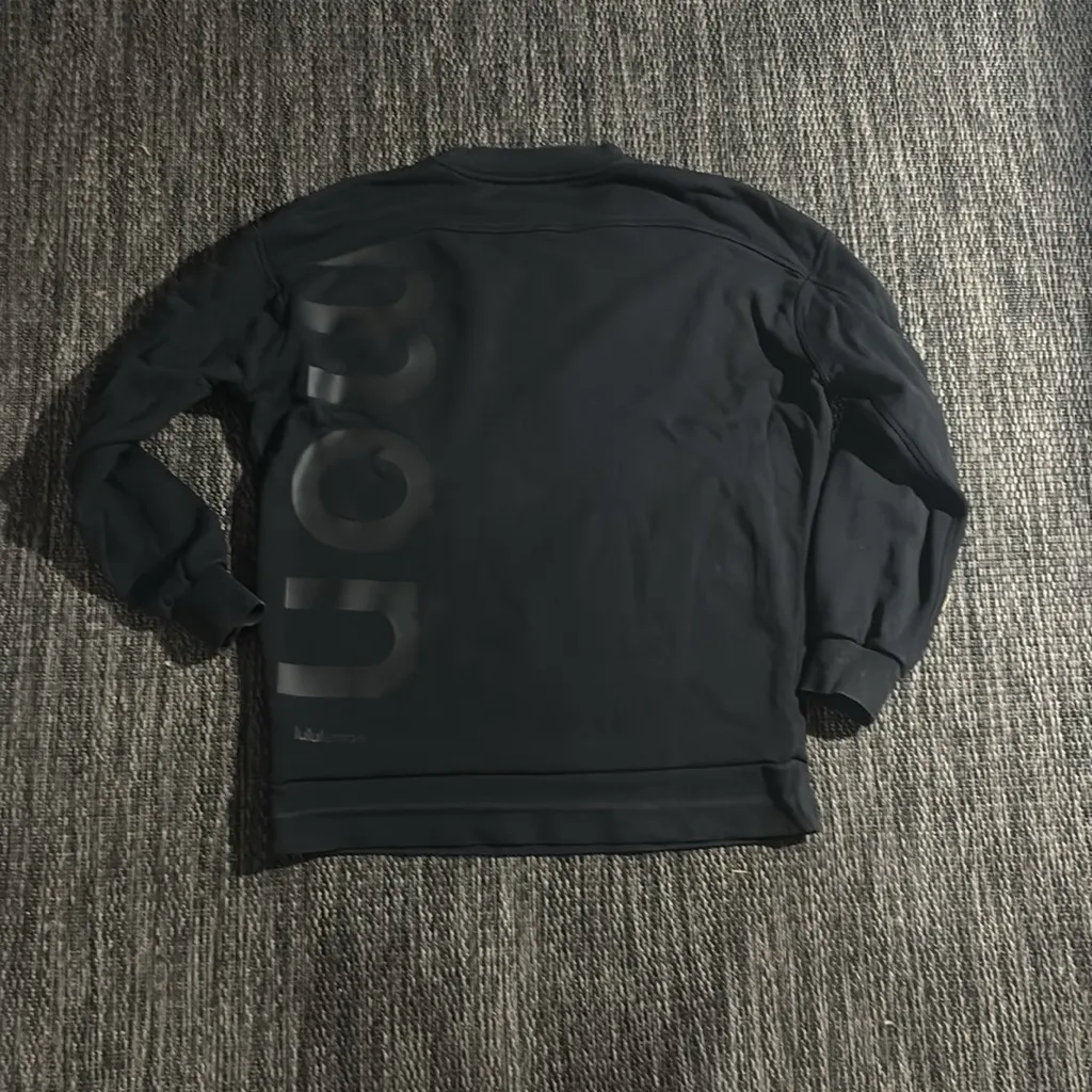 Lululemon Perfectly Oversized Crew Logo RARE SPELLOUT - Image 2