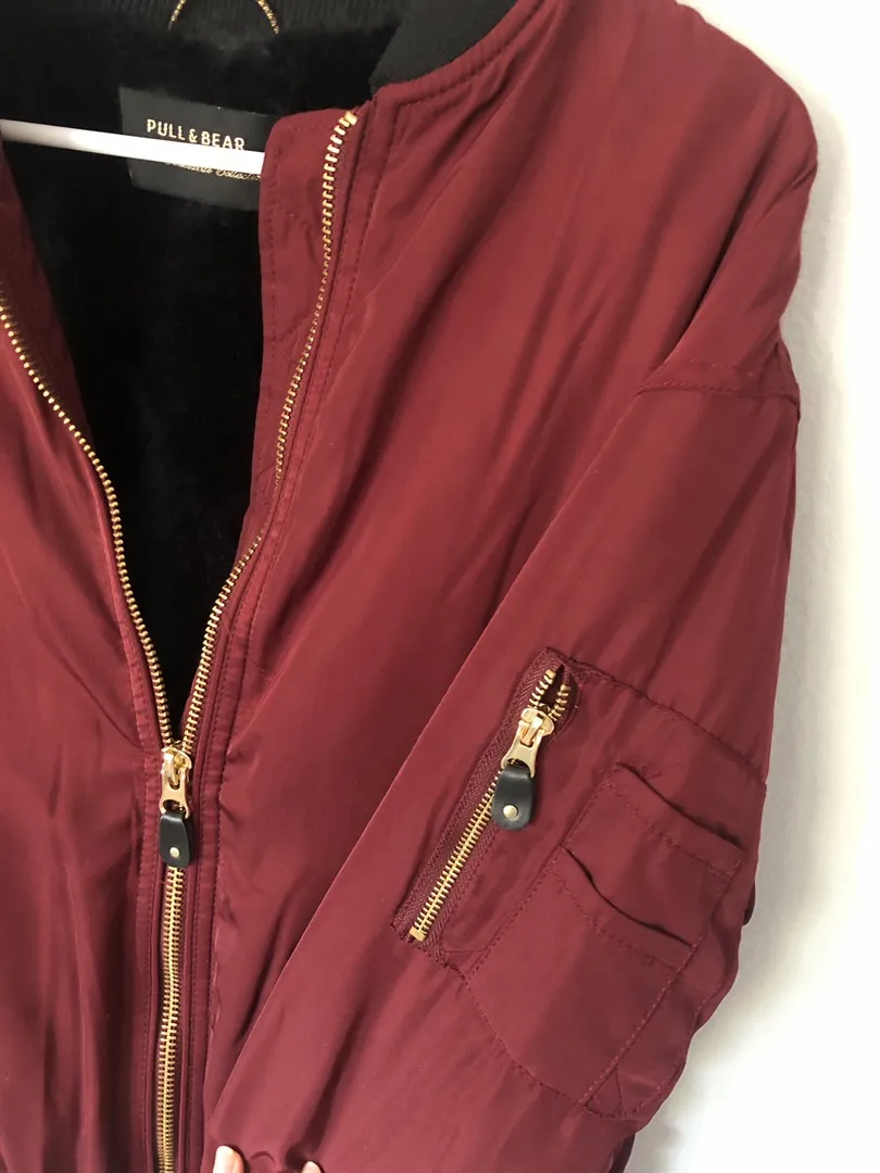 Pull & Bear Maroon Jacket - Image 2