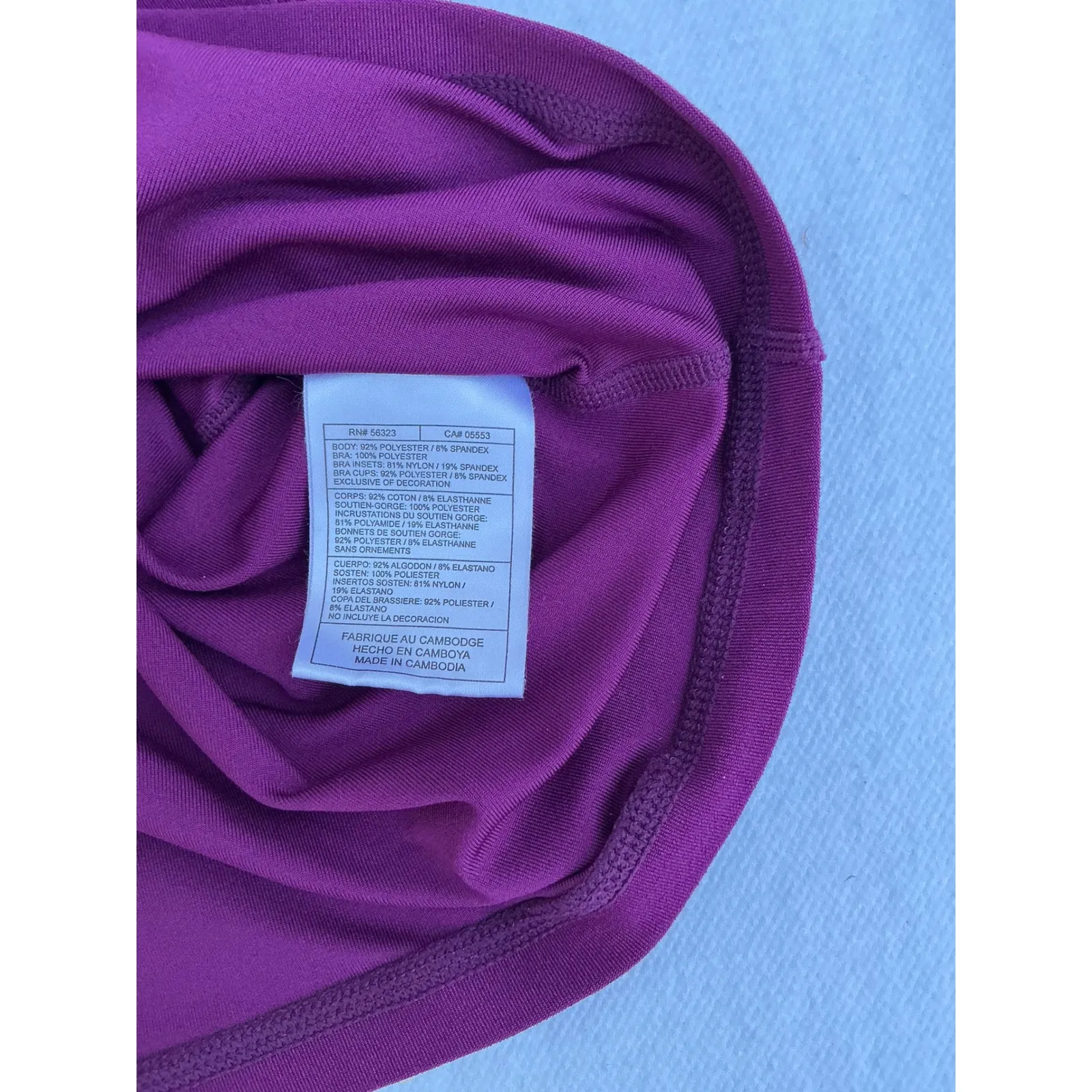 Nike Dri-FIT Tank Top Women's Sz M Purple Pink Two-Tone Racerback Athletic Shirt - Image 6