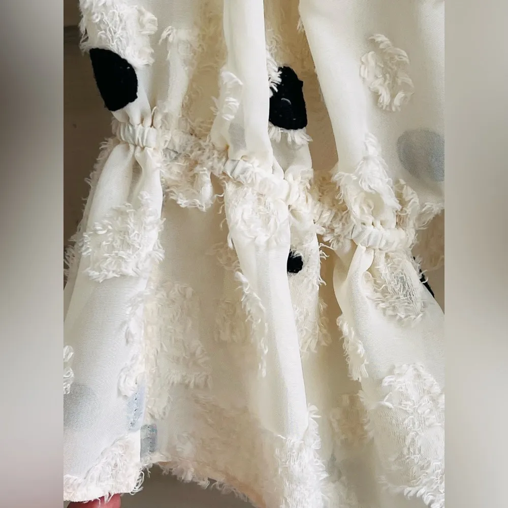 Zara Women’s polka dots Textured Weave Top - Image 10