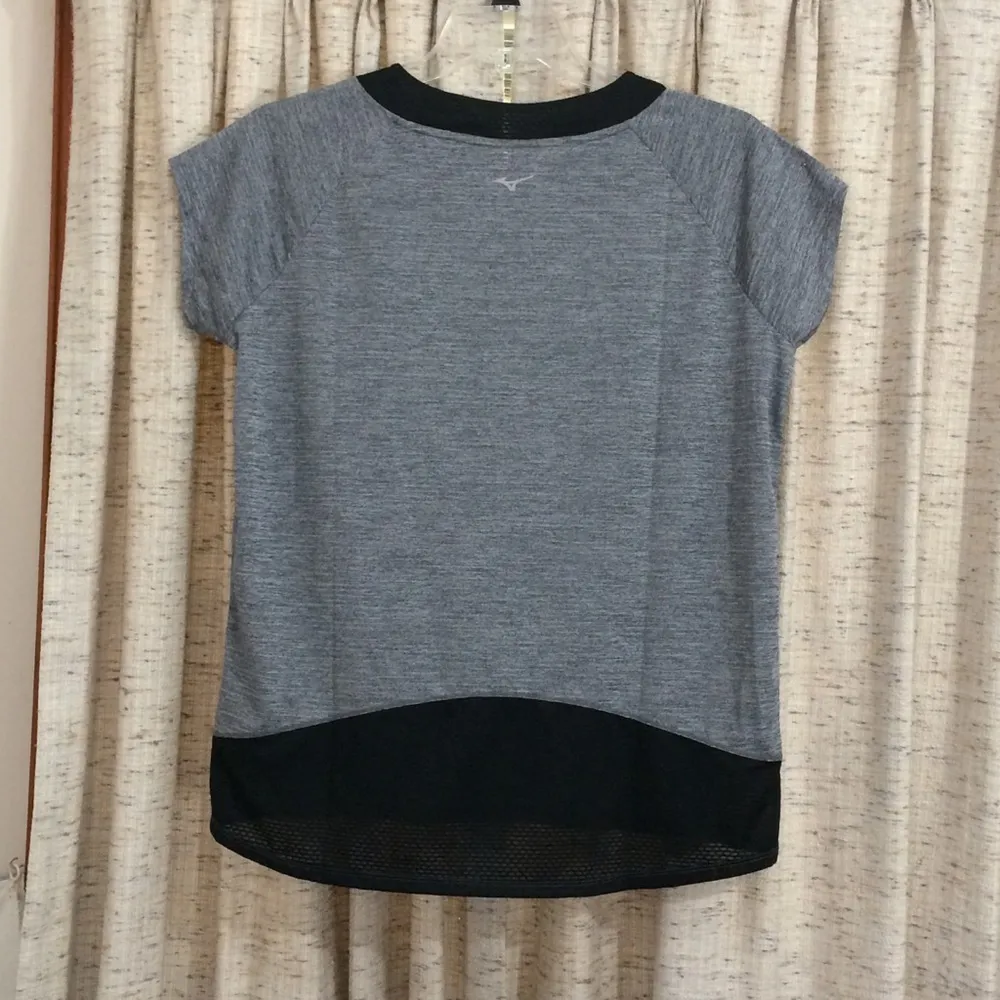 Mizuno Women's Lyra Running Tee in Heathered Black - Image 7