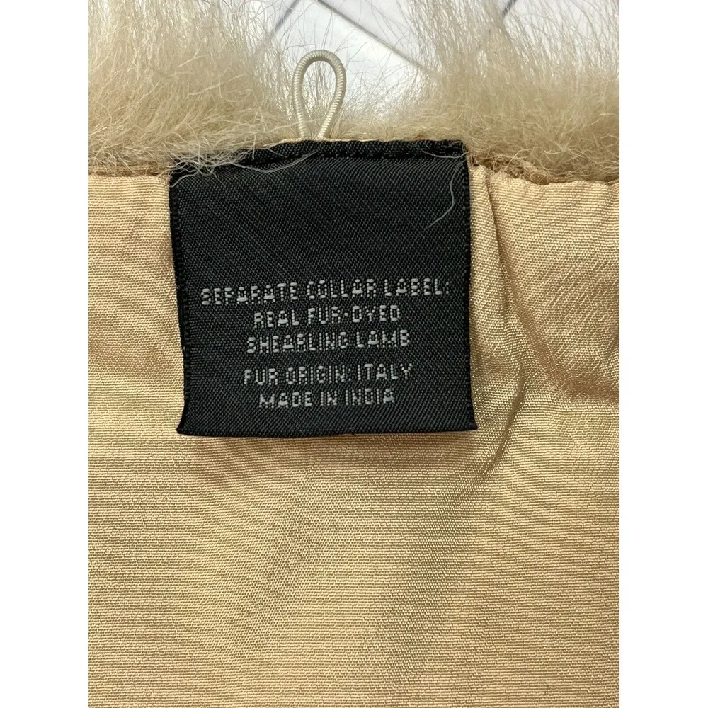 Jason Wu  Miss WU Pea Coat Real Fur Collar Wool Cashmere Black Womens Sz 2 - Image 9