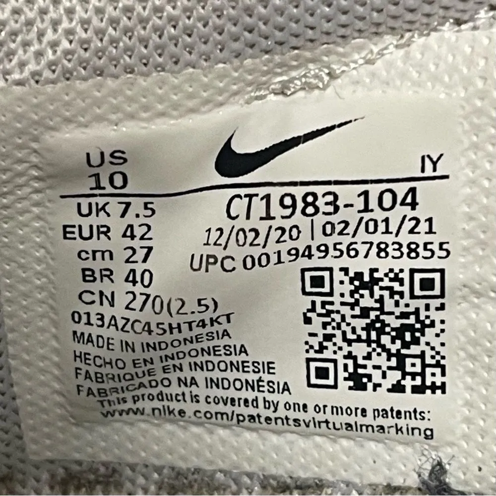 Nike Waffle Racer Crater CT1983-104 White/Black Women's Sneakers Size 10M - Image 3