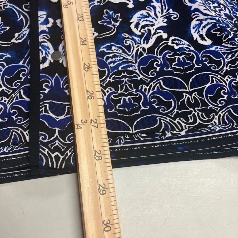 WHITE HOUSE BLACK MARKET Women’s Paisley‎ Tunic Top Dress  With Belt Size Small - Image 4