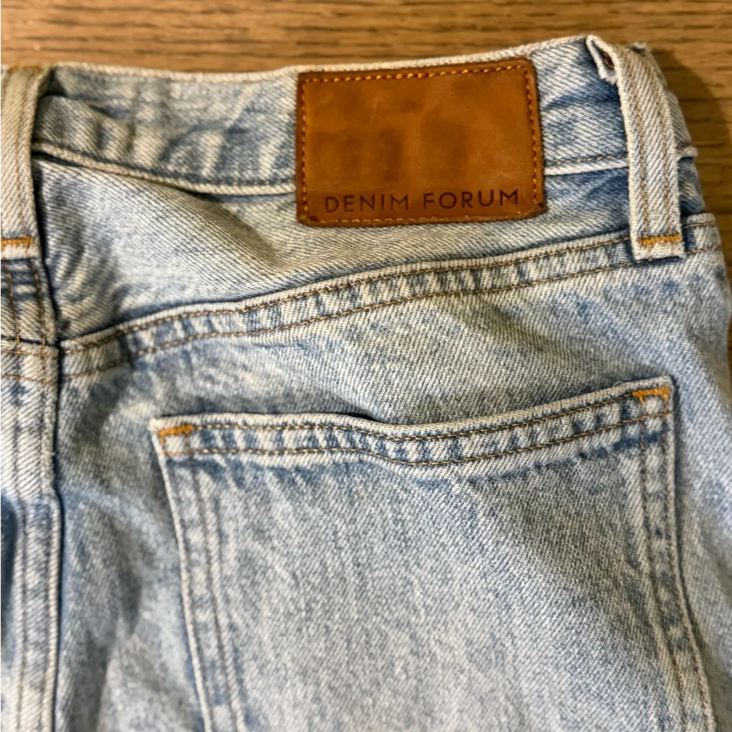 Denim Forum Light Blue The Marine Mid Loose Flare - Image 8