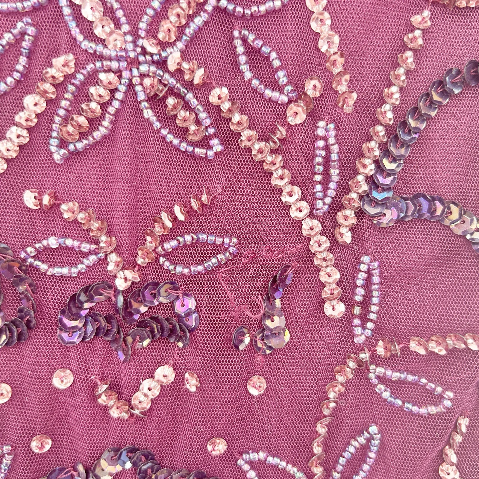 NEW Miss Selfridge Womens Party Evening Beaded Sequin Mini Dress Size‎ 4 Purple - Image 3