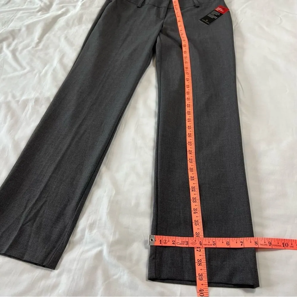 Worthington NWT  Women's 4 Curvy Straight Leg Grey Pants Business Casual Slacks - Image 3