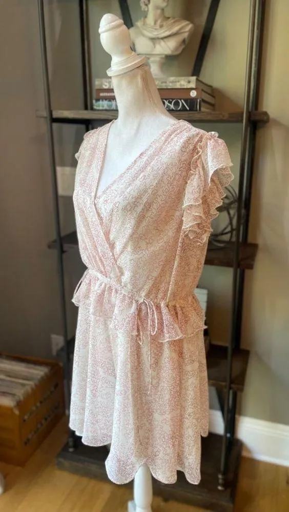 Ted Baker Evelyna Printed Texture GGT Mini Dress Ivory Womens Size 3 Medium 8 - Image 10