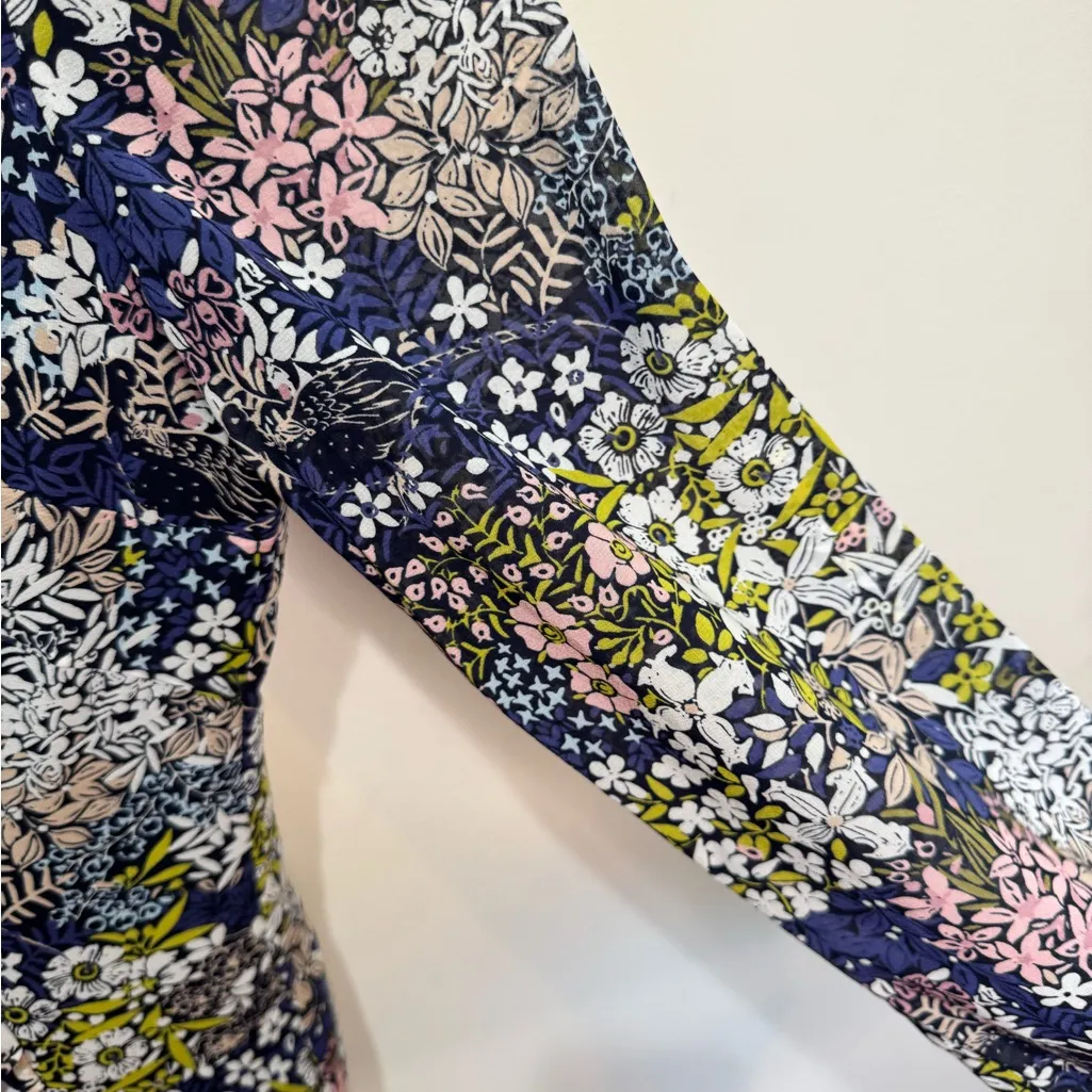 HOBBS London Merida Floral‎ Silk Blend Sheath Dress Sz 10 - Image 5