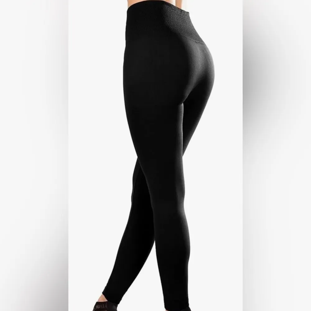 NWT Sarina Women’s Black Leggings With Tummy Control And Compression Waistband Size undefined - Image 5