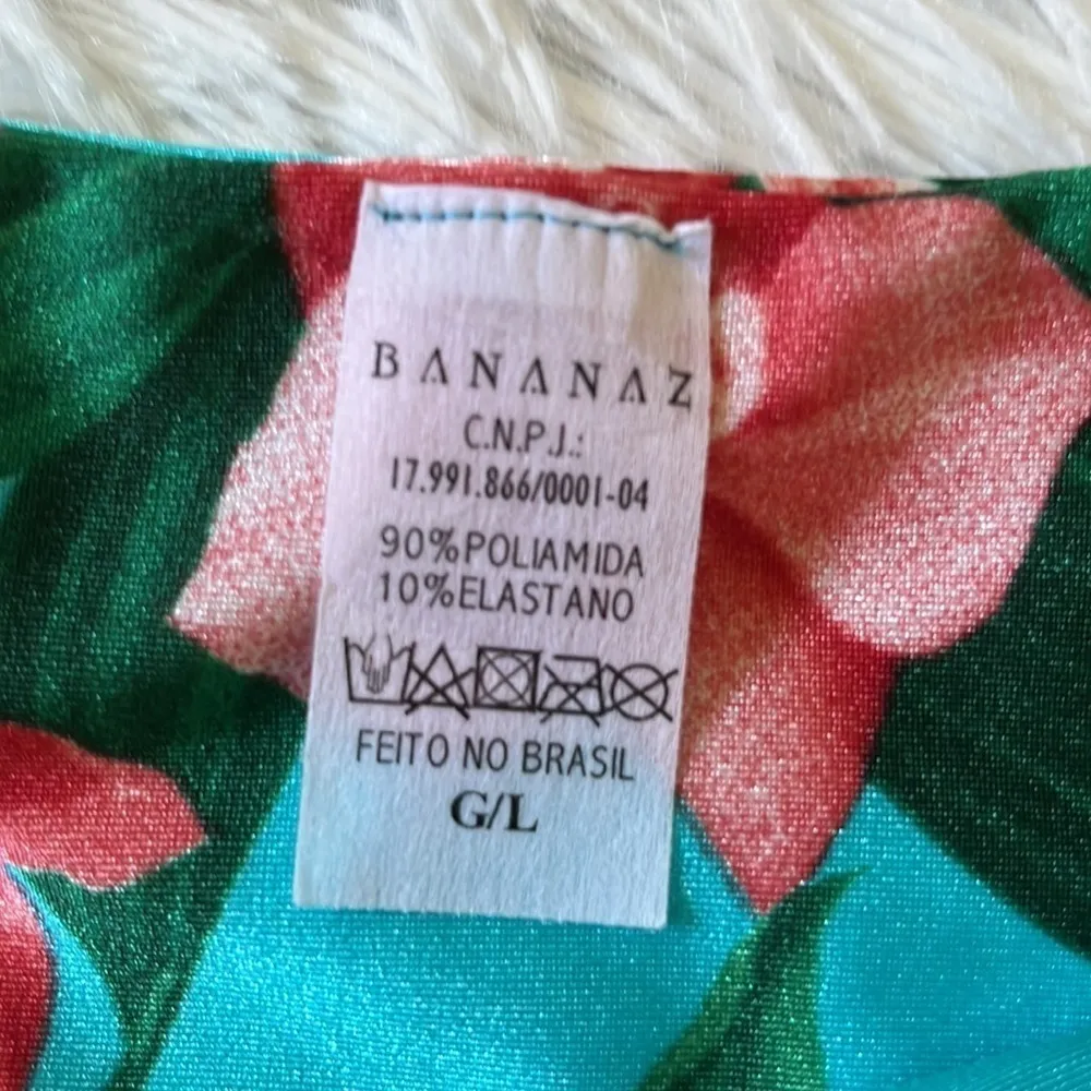 Bananaz Swimwear Brazilian Love Collection side braid floral bikini bottom Large Size undefined - Image 3