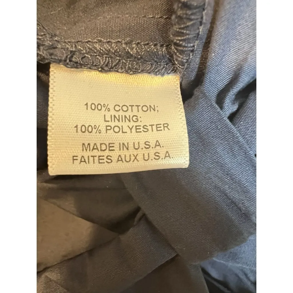 Misa Los Angeles Claudine Dress Size Large Midnight Blue 100% Cotton Coastal NWT - Image 12