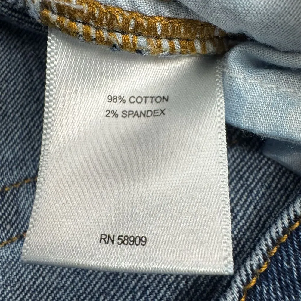 a loves a Women's Straight Leg Dark Wash Denim Jeans Size M - Image 5