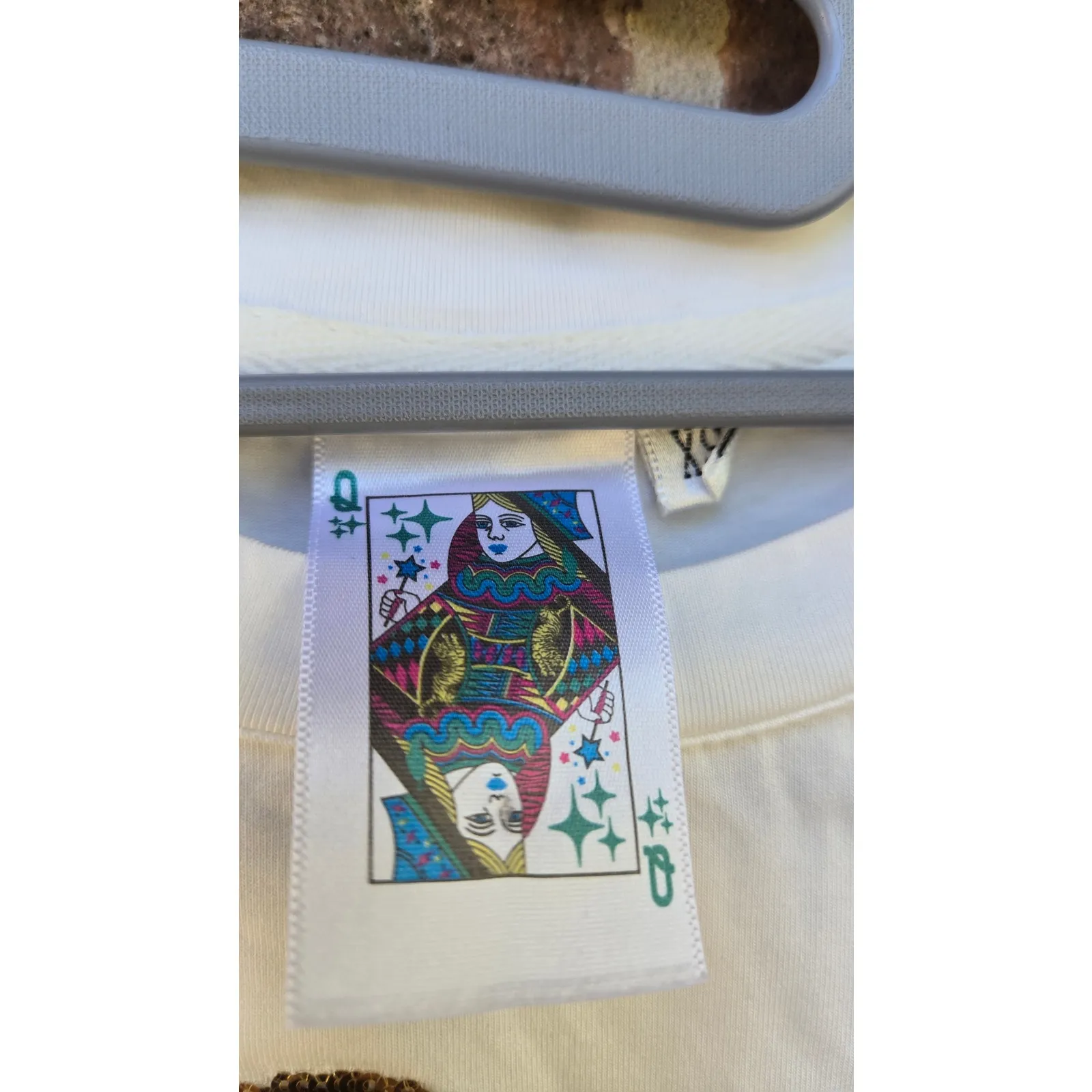 Queen of Sparkles QOS Sic Me a Drink Tee size XS White - Image 5