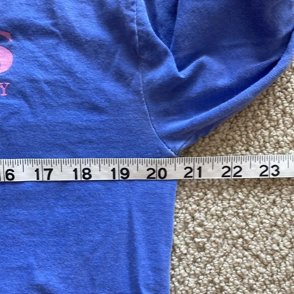 Comfort Colors Chickadees Blue Pink Long Sleeve Shirt Unisex Size Medium EUC - Image 4