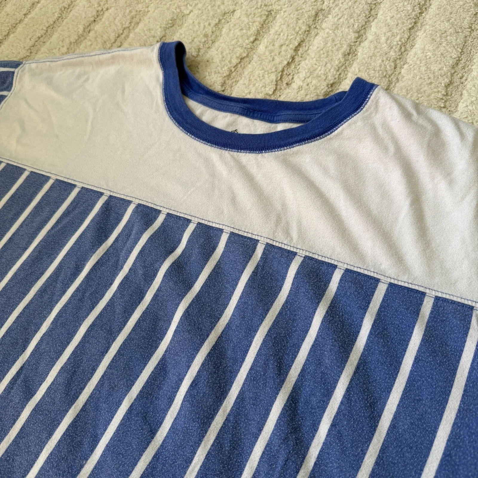 Free People Movement Lineback Logo Tee Size Medium Blue - Image 4