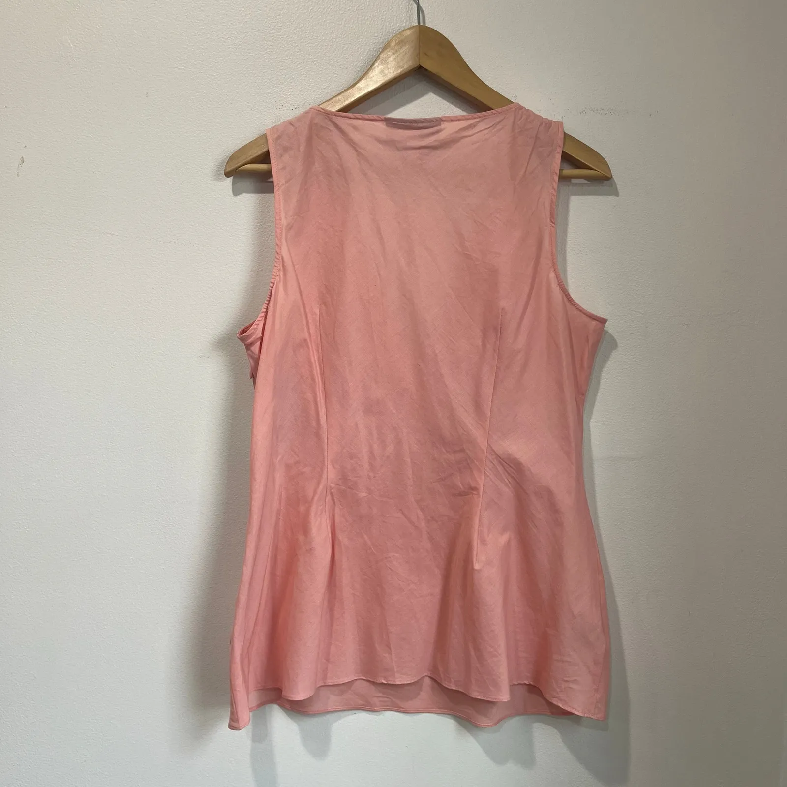 Nine & Co Y2K Babydoll Tank Top Zip Side Coquette Fairy Size 12 Pink - Image 3