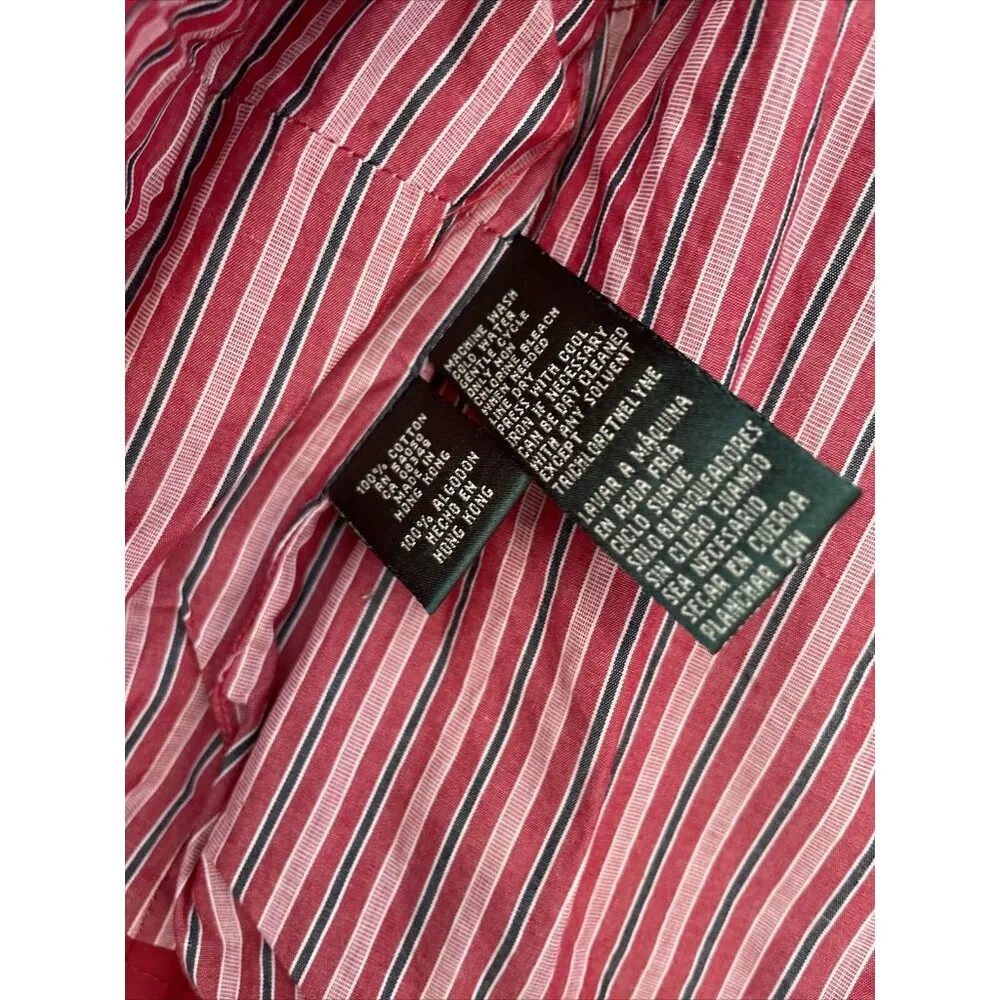 Ralph Lauren Naval Supply Company Red Cotton‎ Vest Snap Womens XS P - Image 5