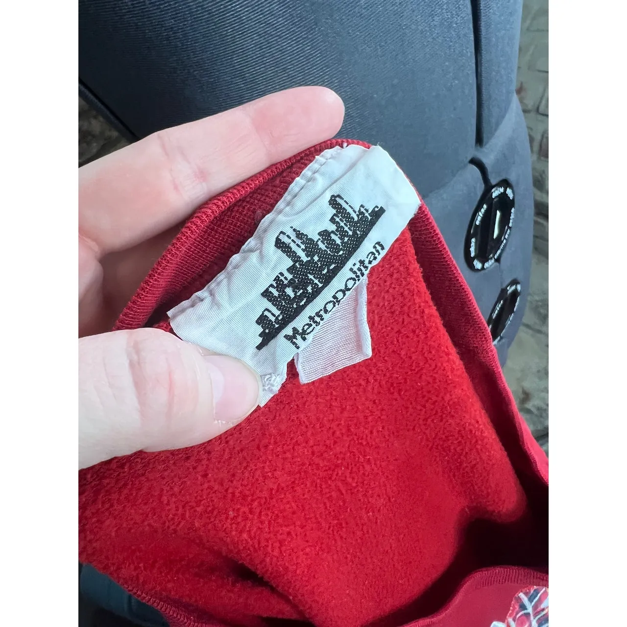 sweatshirt dress nightgown fuzzy cat plaid bow red white Size L - Image 9