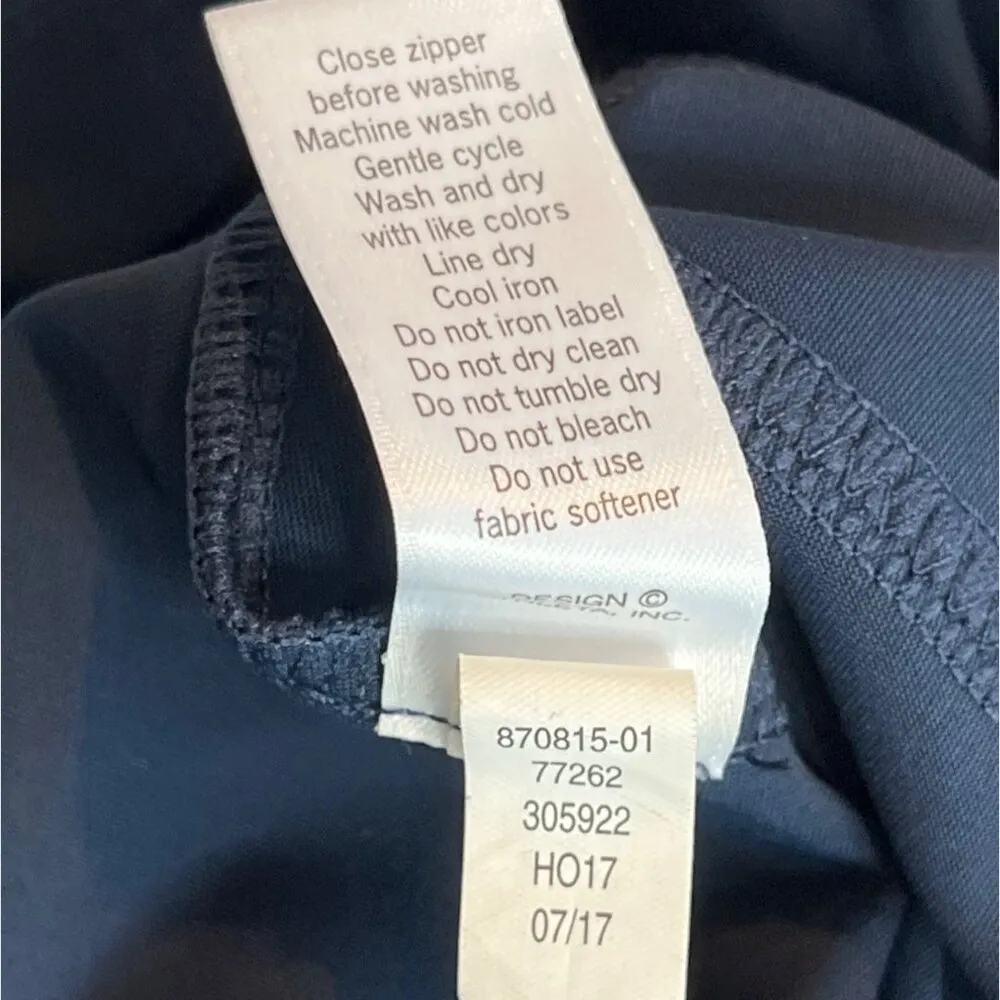 Athleta Womens Slim Fit Navy Pants Small 86u - Image 7