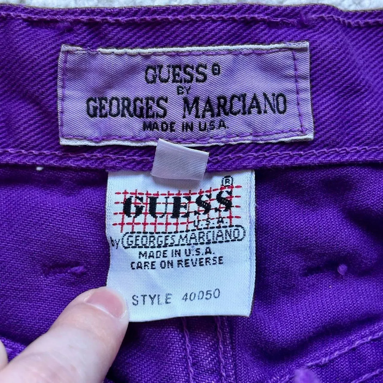Vintage Guess by Marciano Purple High Rise Denim Jeans - Image 4