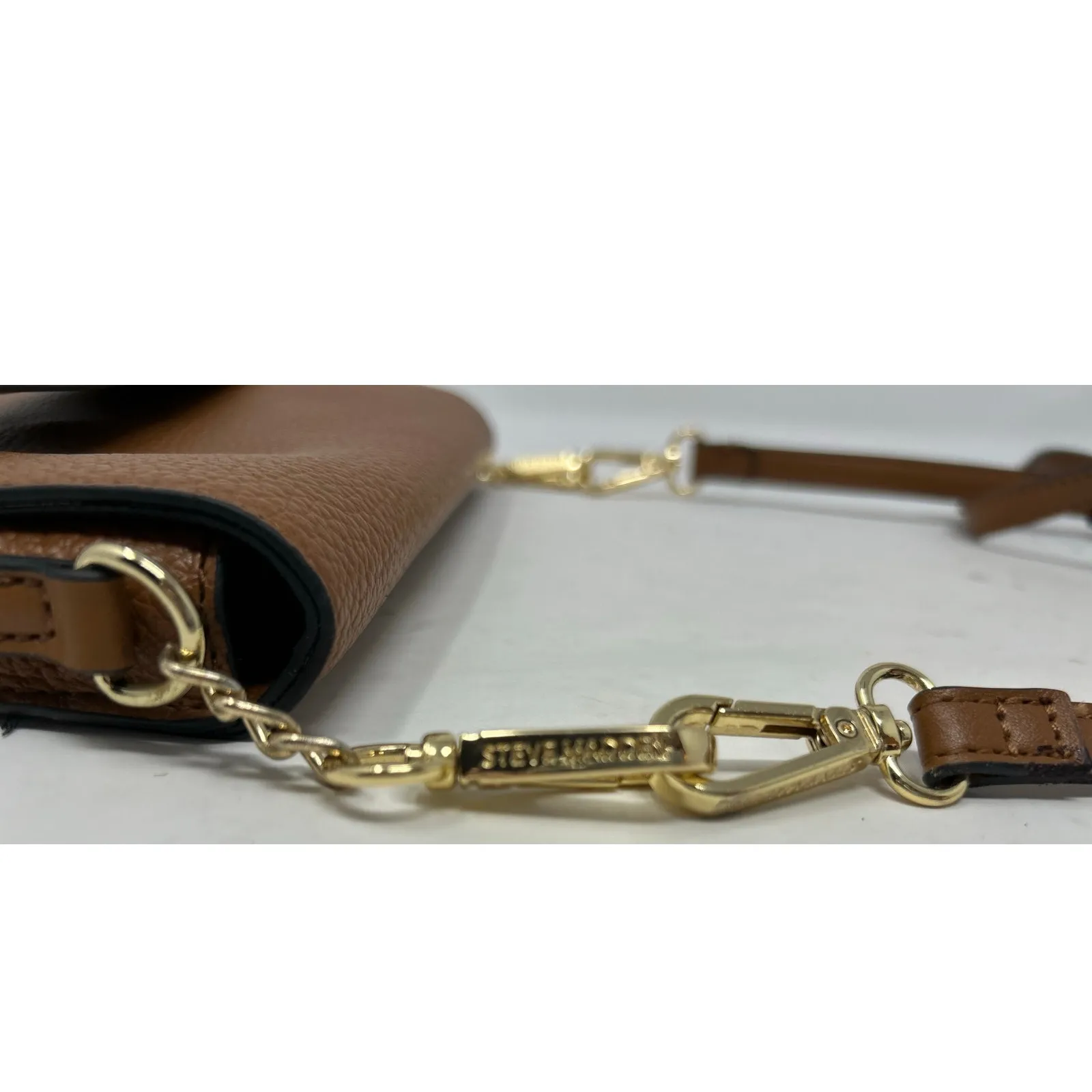 Steve Madden Women's Light Brown Crossbody Purse Adjustable‎ Strap - Image 6