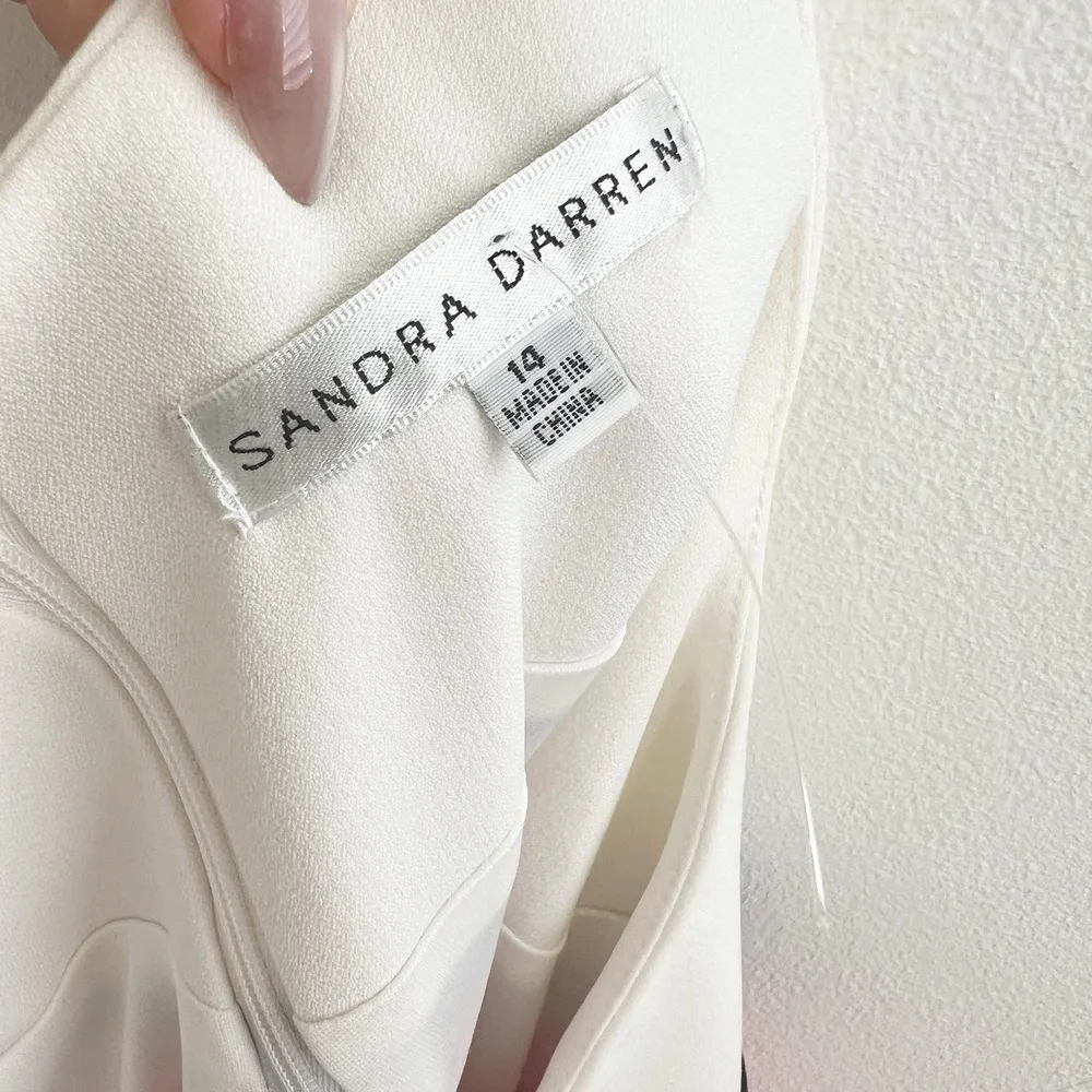 NWOT Sandra Darren Sheath ColorBlock Dress Sleeveless Pink Black Sz 14 Womens - Image 7