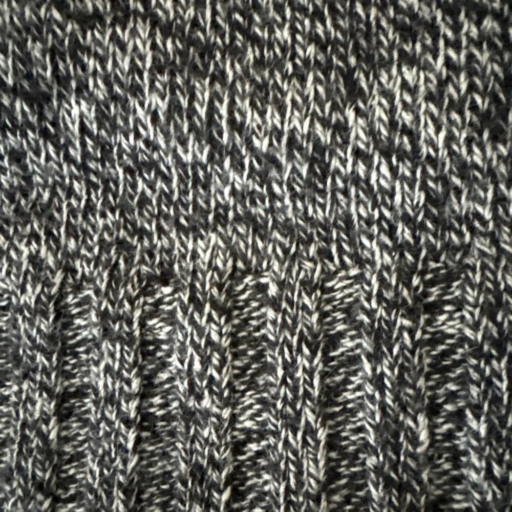 Lilla P Angora Cotton Blend High Neck Button down Cardigan size XS Black - Image 10