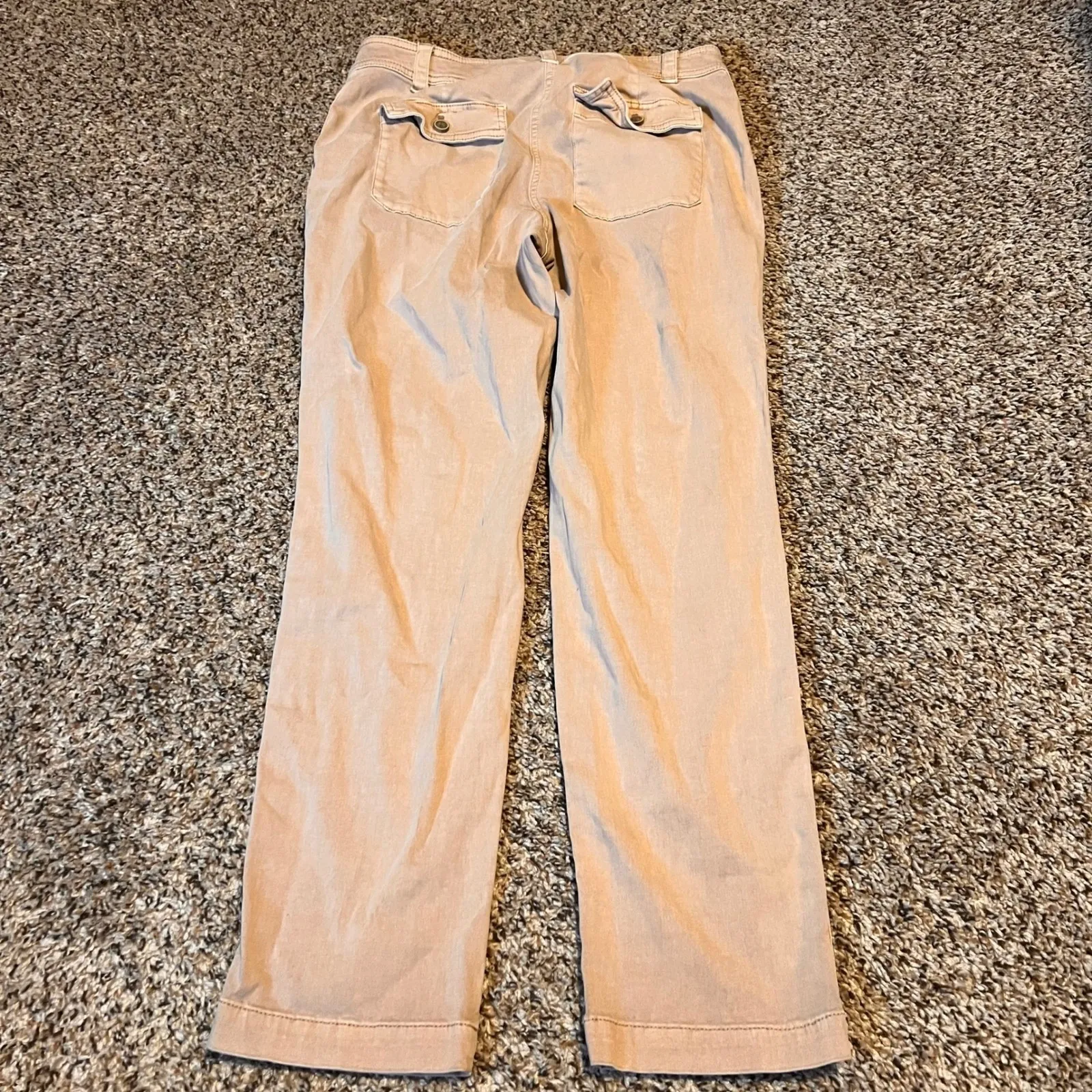 J. Jill Women's Tan Khaki Chino Style Pants Size 6‎ Cropped Straight Leg - Image 6