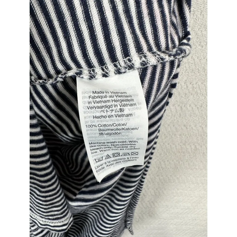 J.Crew Womens Dress Medium Striped Tank Sleeveless Stretch Cotton Scoop Neck - Image 8