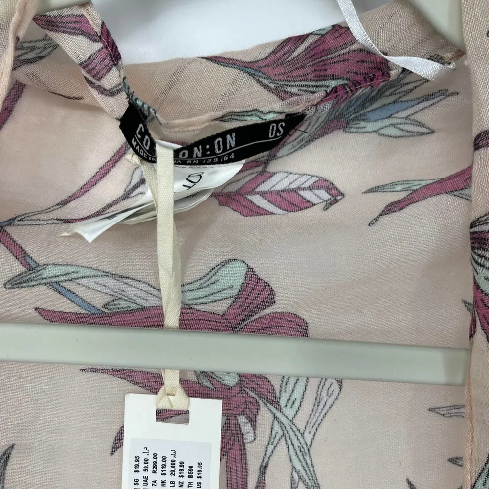 COTTON:ON TRIXY COCOON BIRDS OF PARADISE PINK KIMONO ONE SIZE - Image 3