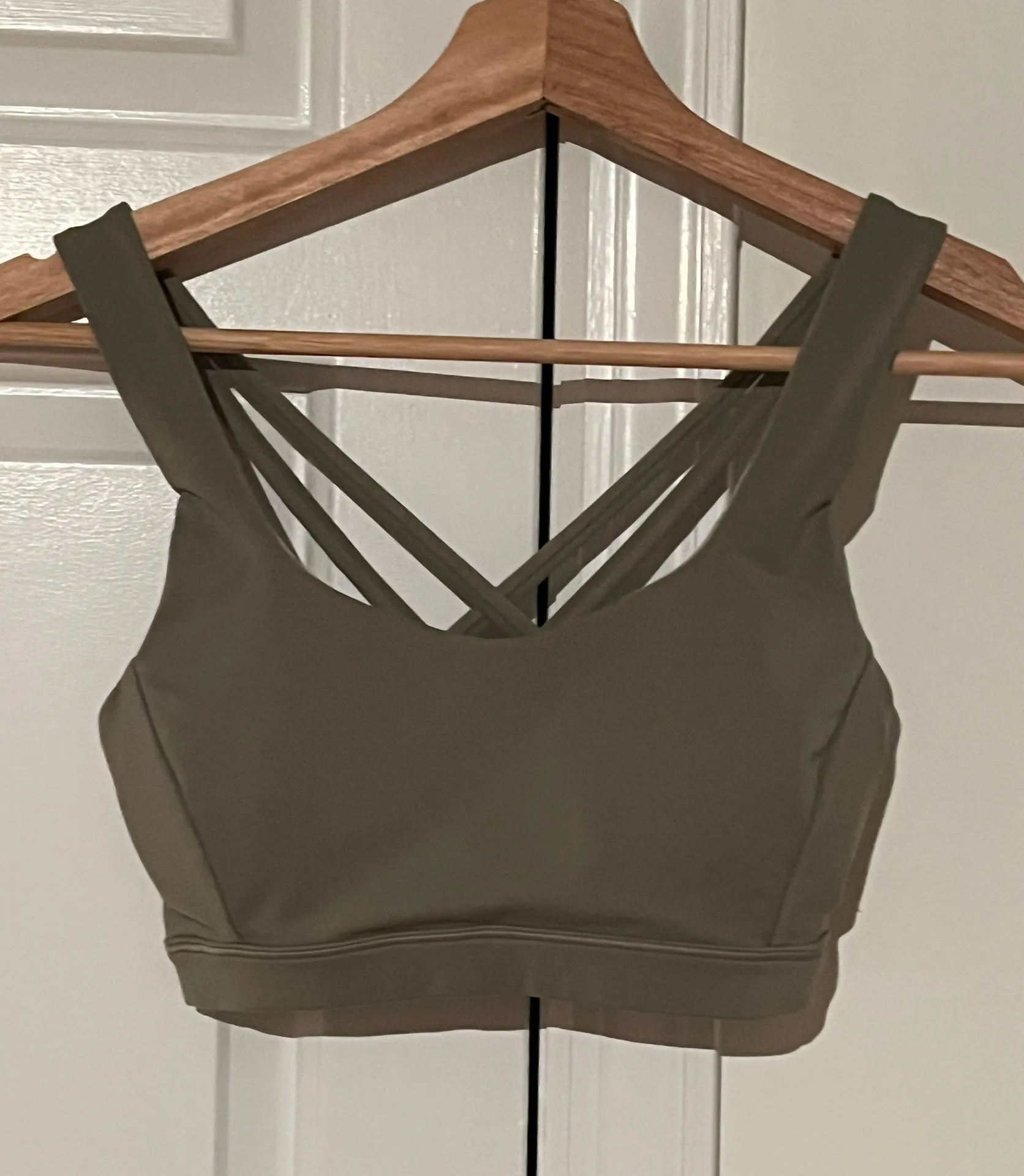 Olive green sports bra - Image 3