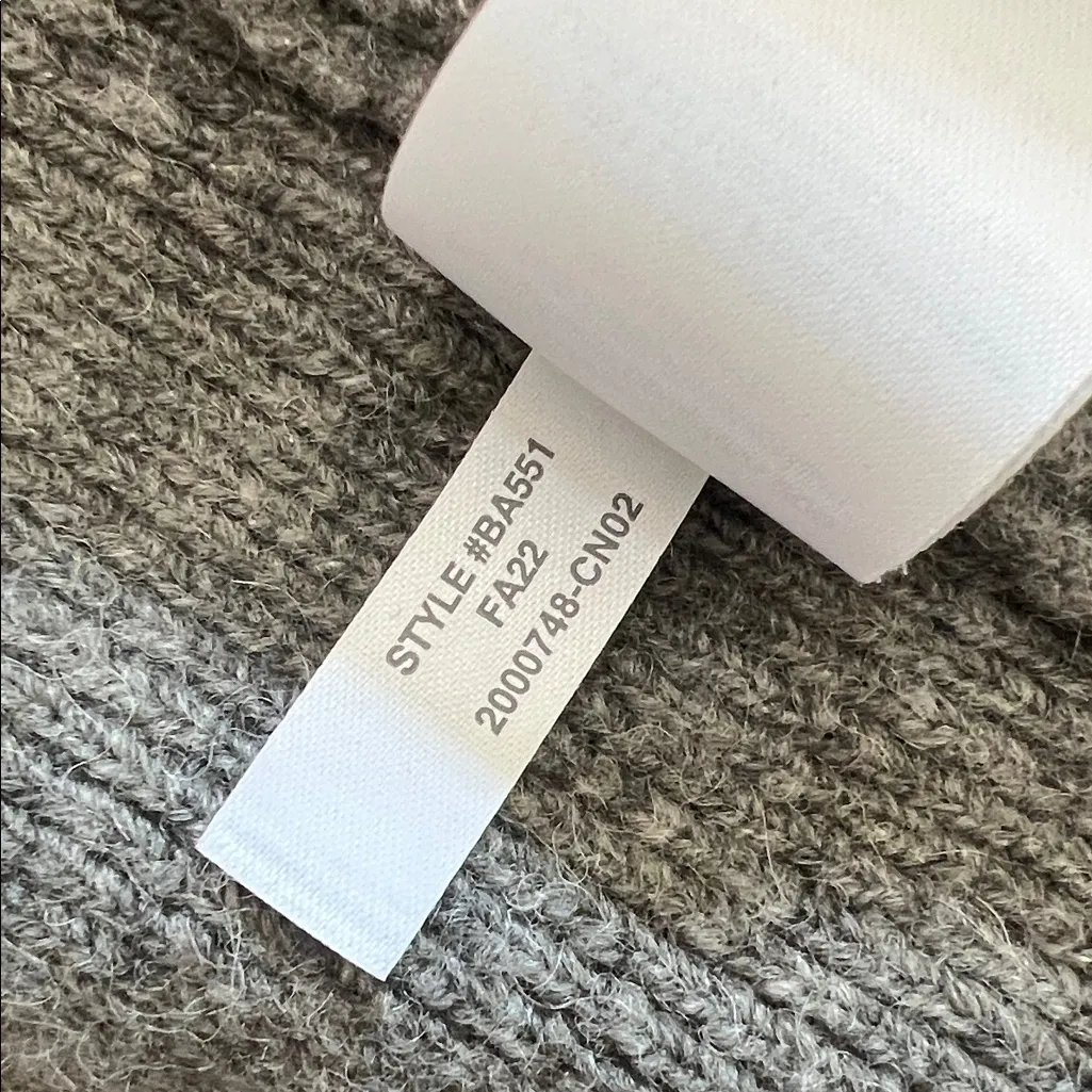 J. Crew Women's cardigan sweater-blazer gray merino wool Size Large - Image 9