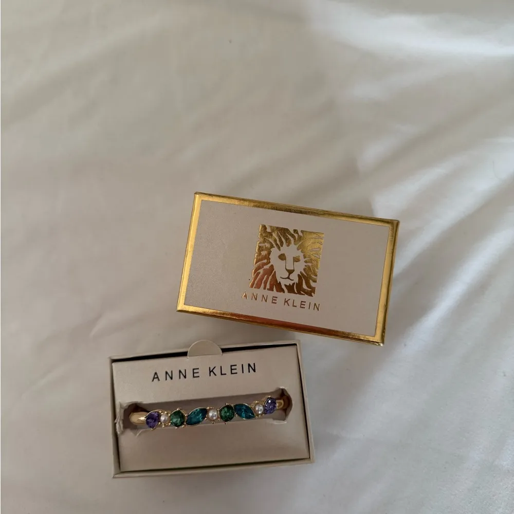 Anne Klein Multicolor Gemstone Bracelet Bangle - Image 4