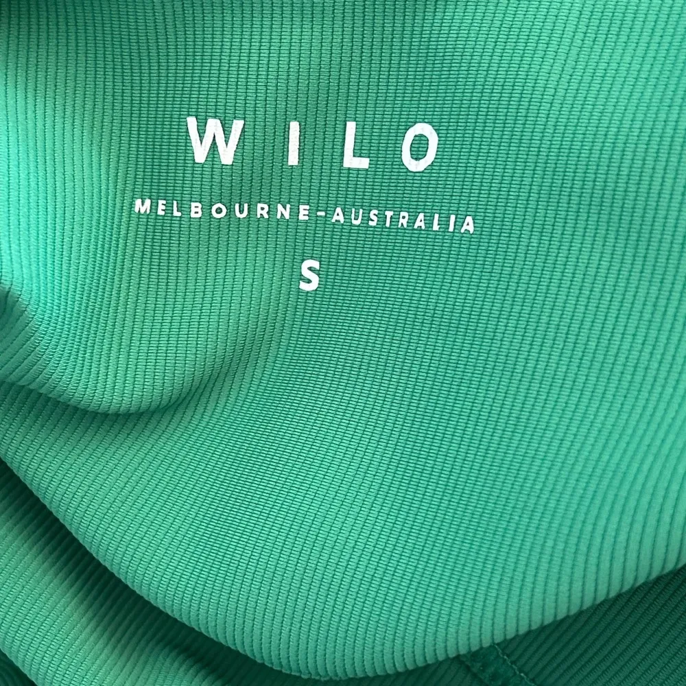 Wilo The Label Rib Sculpt Sports Bra Emerald Green Sz small - Image 5