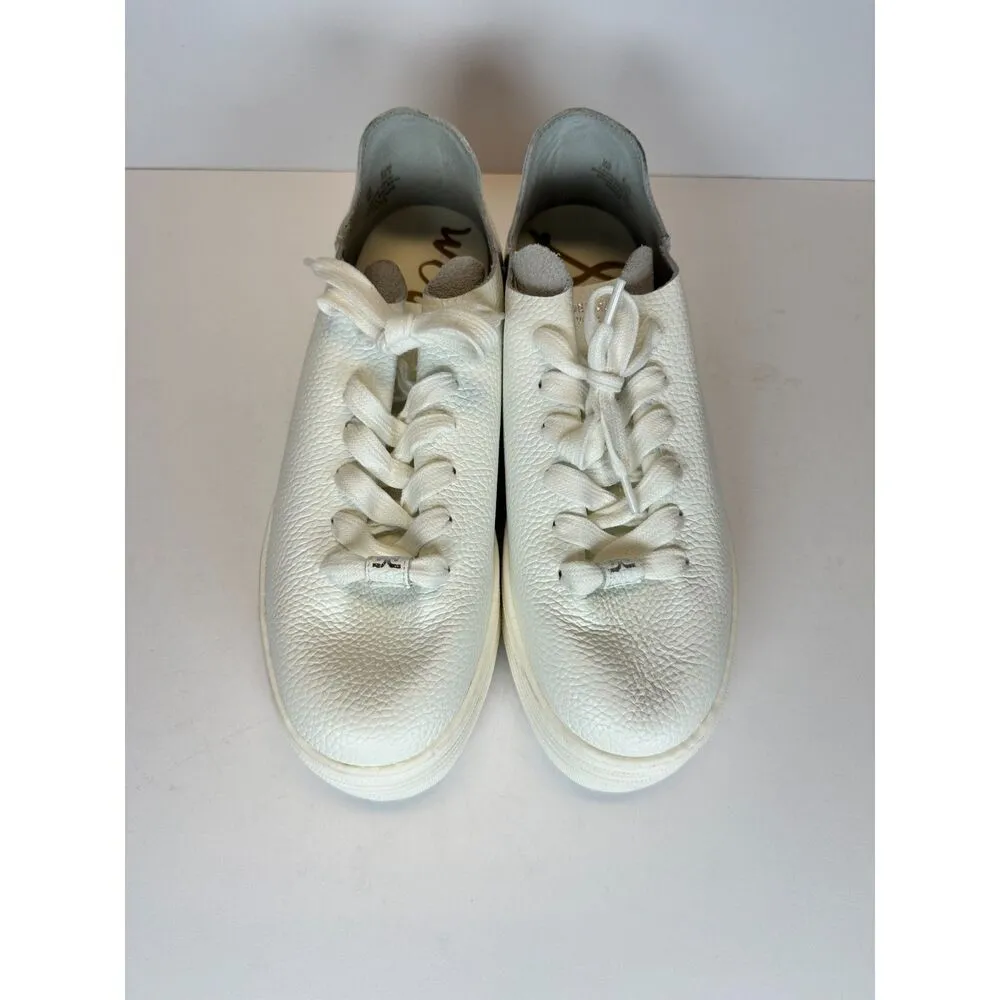 Sam Edelman Women's Pippy Size 8M White Leather Platform Sneakers Shoes NWOB - Image 4