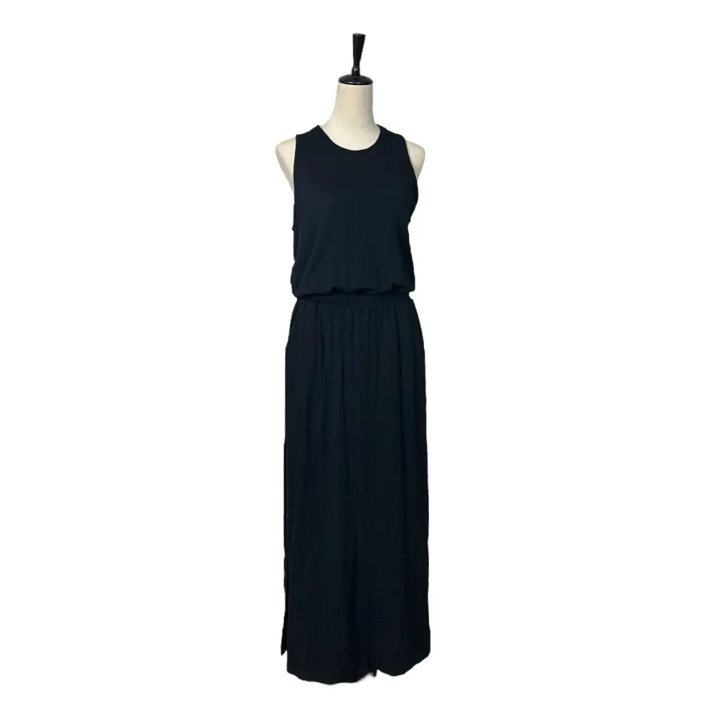 Splendid Eco New Black Maxi Dress Elastic Waist Sleeveless Women’s Size Medium - Image 12