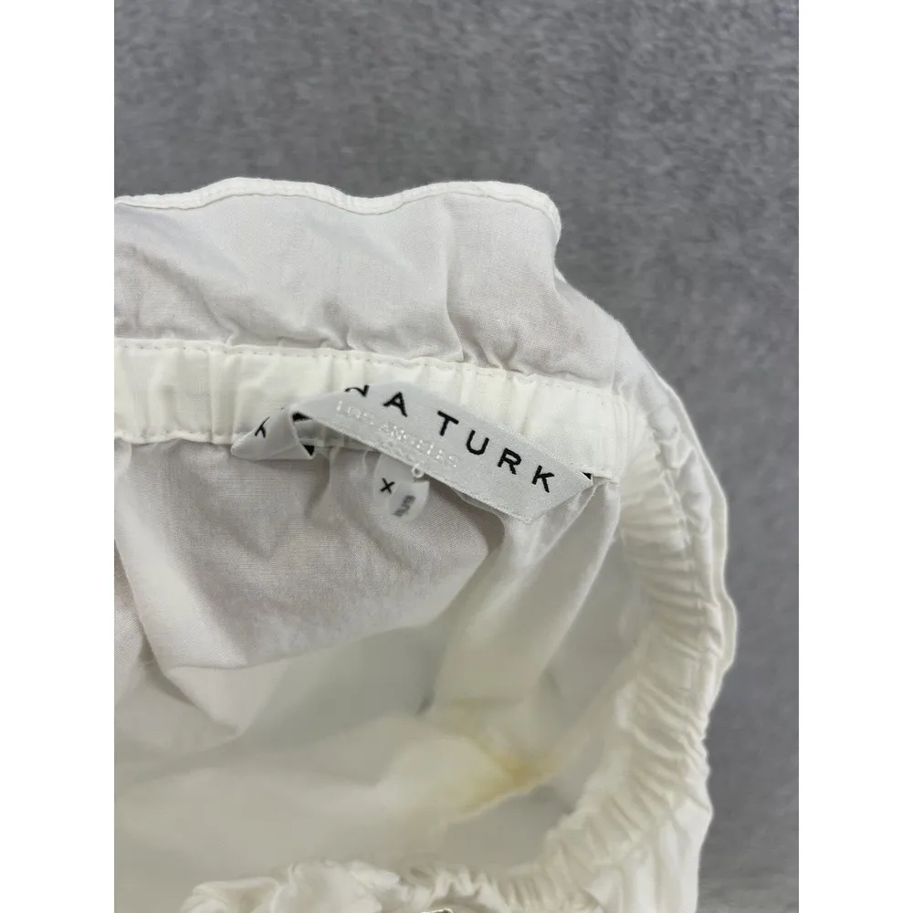 Trina Turk Women's off Shoulder White Blouse Size XS Cutout - Image 3