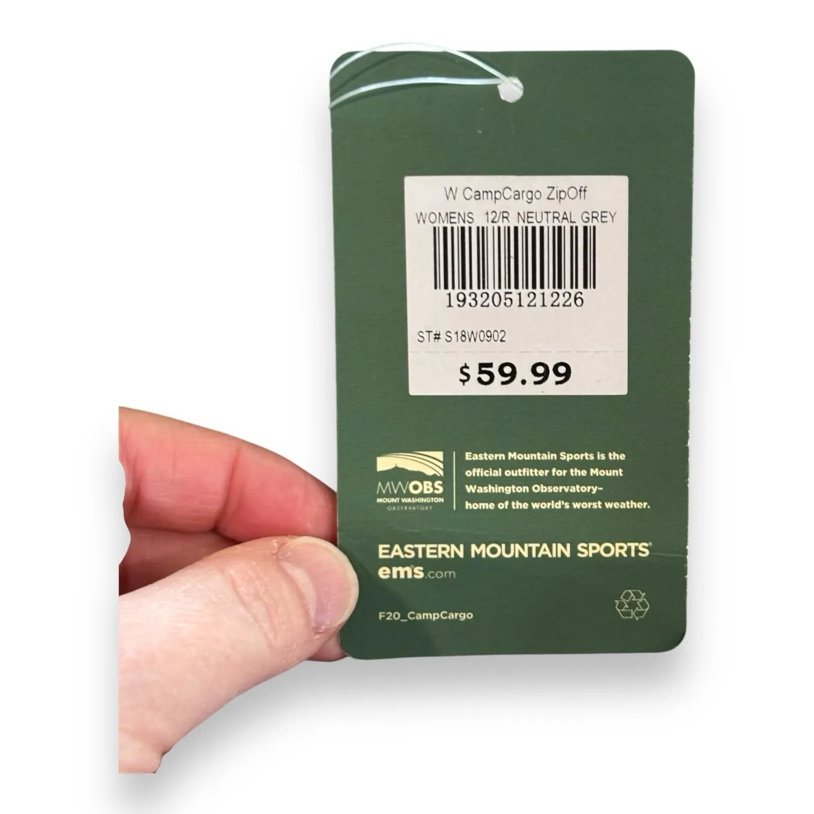 EMS Eastern Mountain Sports Women's W CampCargo Zip Off Pant Size 12-R - Image 6