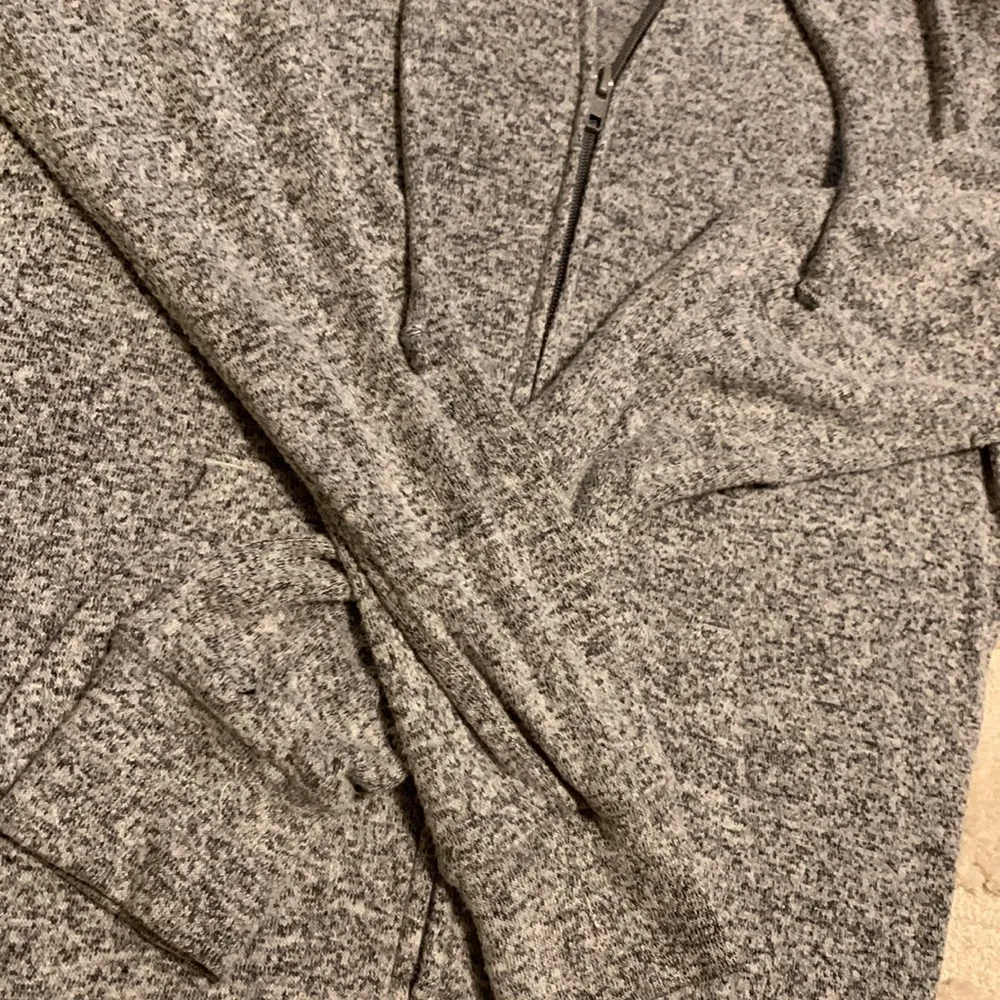 PINK Gray Zip Up Hoodie - Image 2