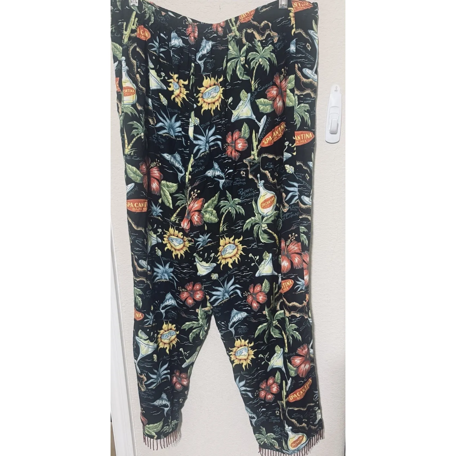 Soft Surroundings Cocktail Tropical Lounge Pants Cabo San Lucas Resort wear TXL - Image 5