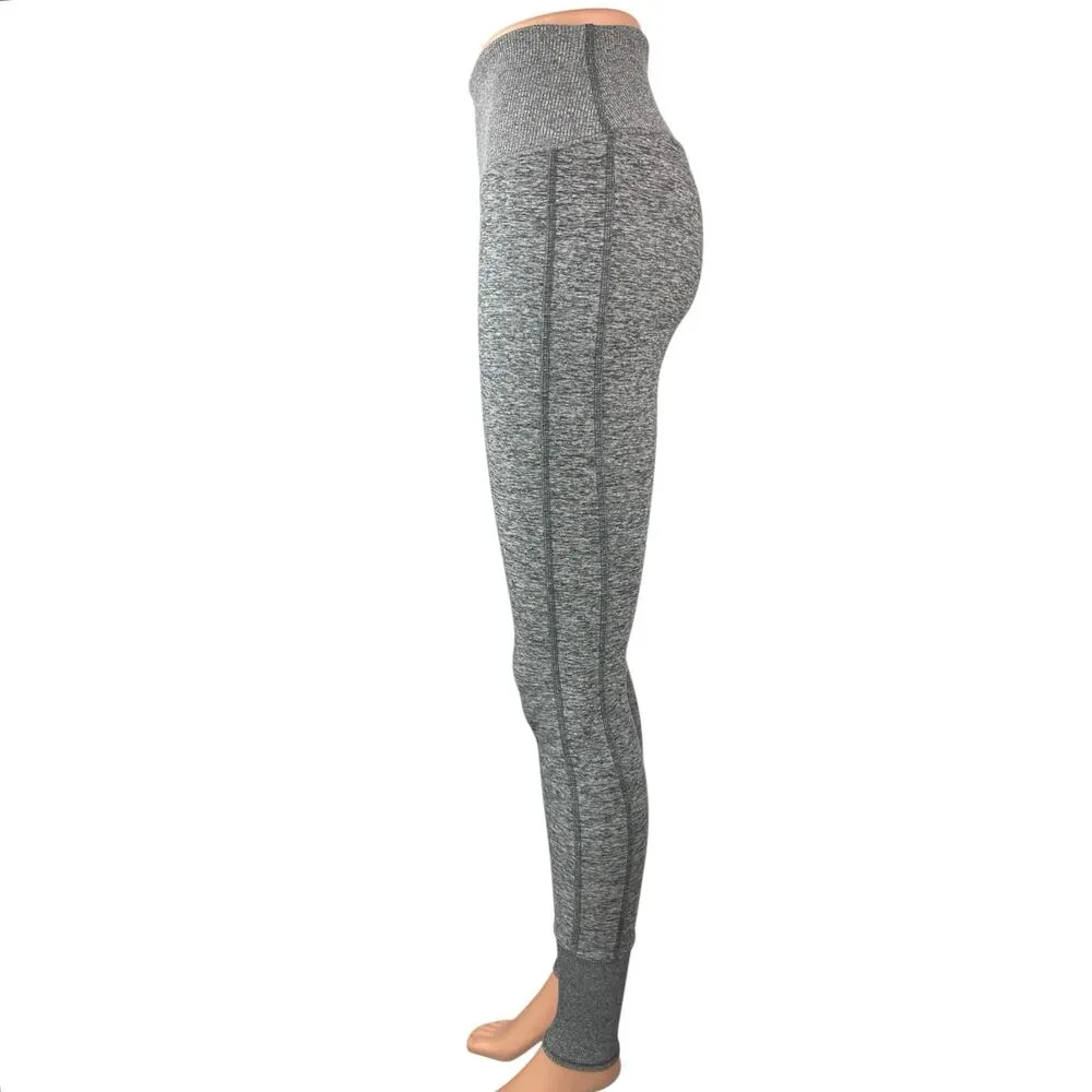 Alo Yoga AirSoft Gray Heather High Rise Yoga Workout Athletic Leggings Pants XS - Image 4